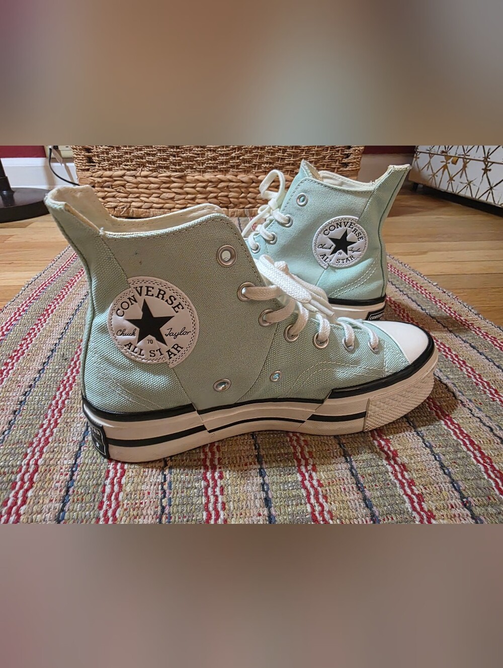 Converse Chuck Taylor Platform All Star High Top Sneakers - Mint Green